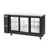 Migali C-BB72SG-HC 72" Sliding Glass Door Back Bar Refrigerator – 21.8 Cu. Ft.