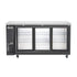 Migali C-BB72SG-HC 72" Sliding Glass Door Back Bar Refrigerator – 21.8 Cu. Ft.