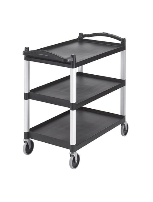 Cambro KD Large Utility Cart with Two Swivel Brake Casters for Commercial Transport and Material Handling