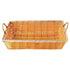 Natural Woven Basket, Rectangular with Handles by Winco - Available in Different Sizes