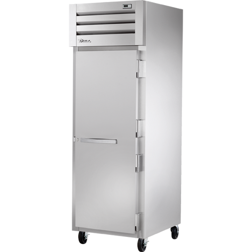 True STR1H-1S Reach-In Solid Swing Door Heated Cabinet
