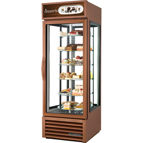 True G4SM-23RGS-HC~TSL01 Swing Door Rotating Glass Shelf Refrigerator