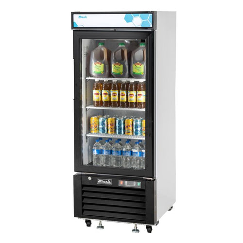 Migali C-10RM-HC 10 Cu. Ft. Glass Door Merchandiser Refrigerator