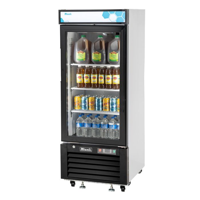 Migali C-10RM-HC 10 Cu. Ft. Glass Door Merchandiser Refrigerator
