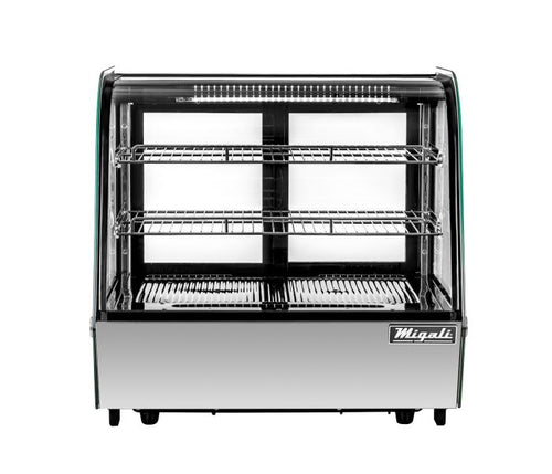 Migali C-42CTS-28 28" Countertop Straight Glass Display Refrigerator – 4.2 Cu. Ft.