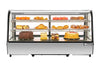 Migali C-70CTS-48 48" Countertop Straight Glass Display Refrigerator – 7.1 Cu. Ft.