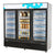 Migali C-72RM-HC 72 Cu. Ft. Glass Door Merchandiser Refrigerator