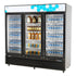 Migali C-72RM-HC 72 Cu. Ft. Glass Door Merchandiser Refrigerator