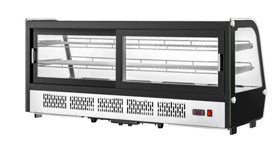Migali C-88CTS-60 60" Countertop Straight Glass Display Refrigerator – 8.8 Cu. Ft.