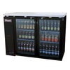 Migali C-BB48G-HC 48" Glass Door Back Bar Refrigerator – 11.8 Cu. Ft.