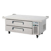 Migali C-CB52-60-HC 52" Refrigerated Chef Base with 60" Extended Top – 10.4 Cu. Ft.