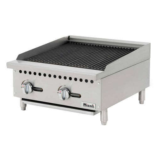 Migali Commercial Char-Rock Gas Broiler – 24", 36" & 48" Models