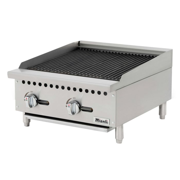 Migali Commercial Char-Rock Gas Broiler – 24", 36" & 48" Models