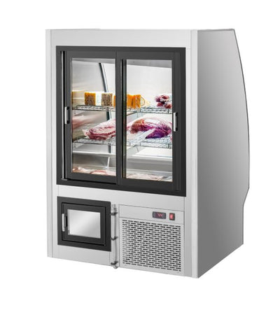 Migali C-DC-3 3 Ft Curved Glass Refrigerated Deli Display Case – 16.5 Cu. Ft.