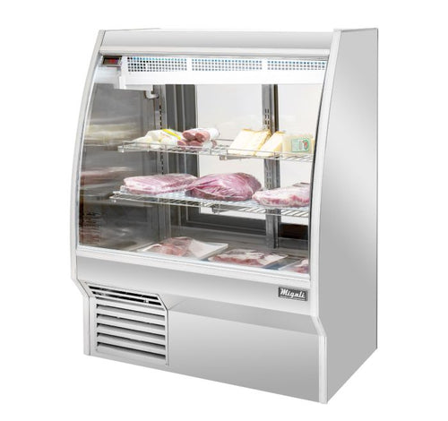 Migali C-DC-3 3 Ft Curved Glass Refrigerated Deli Display Case – 16.5 Cu. Ft.