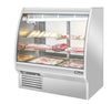 Migali C-DC-4 4 Ft Curved Glass Refrigerated Deli Display Case – 22.5 Cu. Ft.