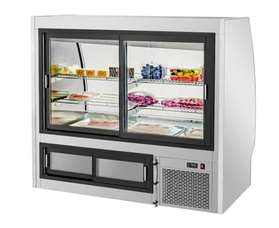 Migali C-DC-5 5 Ft Curved Glass Refrigerated Deli Display Case – 28.5 Cu. Ft.