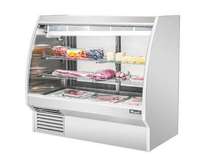 Migali C-DC-6 6 Ft Curved Glass Refrigerated Deli Display Case – 34.5 Cu. Ft.