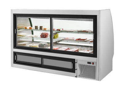 Migali C-DC-7 7 Ft Curved Glass Refrigerated Deli Display Case – 40.5 Cu. Ft.