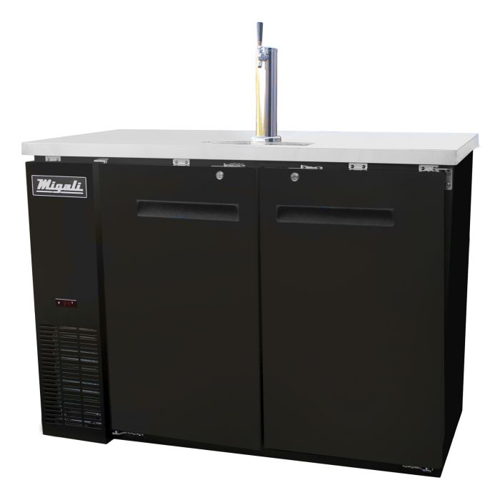 Migali C-DD48-2-HC 48" Direct Draw Beer Dispenser – Dual Keg Capacity