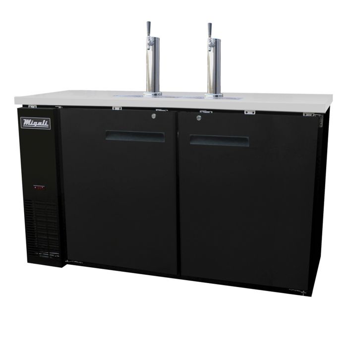 Migali C-DD60-2-HC 60" Direct Draw Beer Dispenser – Dual Keg Capacity