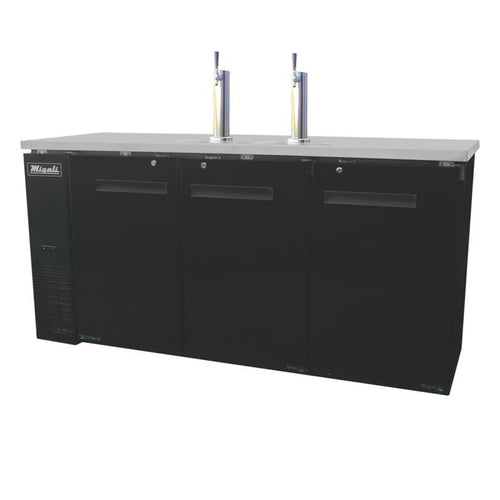 Migali C-DD72-3-HC 72" Direct Draw Beer Dispenser – Triple Keg Capacity