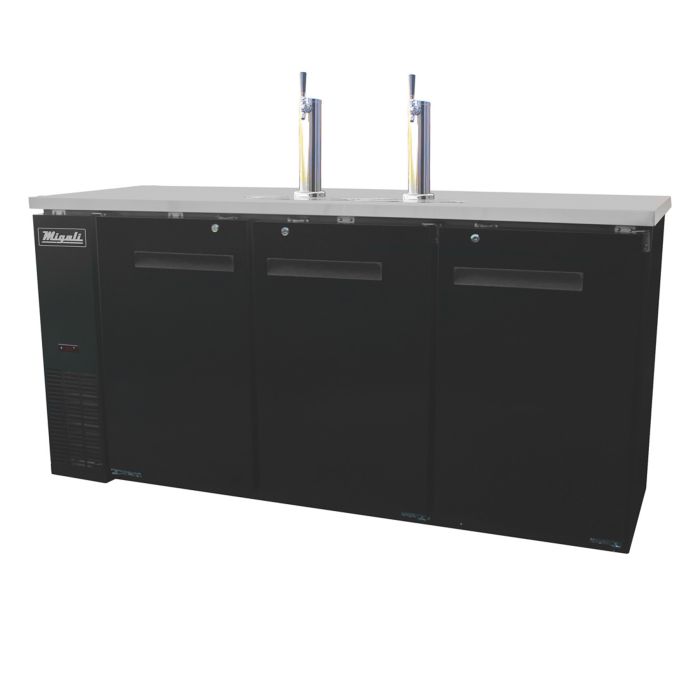 Migali C-DD72-3-HC 72" Direct Draw Beer Dispenser – Triple Keg Capacity