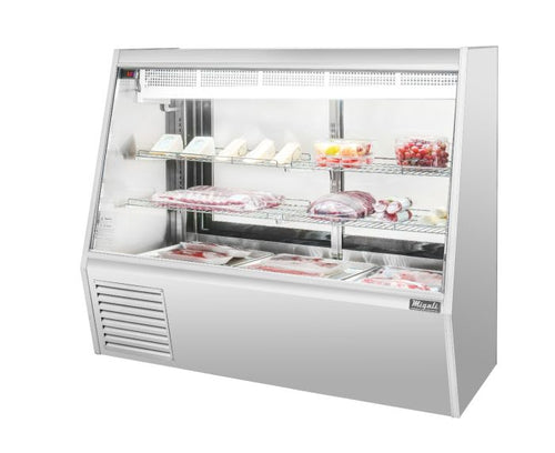 Migali C-DS-5 5 Ft Straight Glass Refrigerated Deli Display Case – 28.5 Cu. Ft.