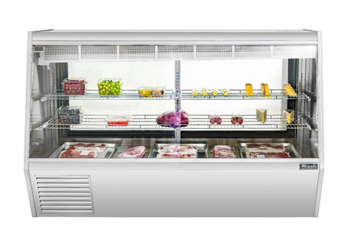 Migali C-DS-7 7 Ft Straight Glass Refrigerated Deli Display Case – 40.5 Cu. Ft.