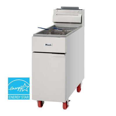 Migali 35 lb ENERGY STAR Commercial Gas Fryer – 60,000 BTU (Natural Gas / Liquid Propane)