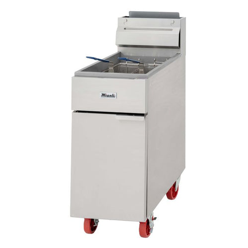 Migali 50 lb Commercial Gas Fryer – Natural Gas / Liquid Propane