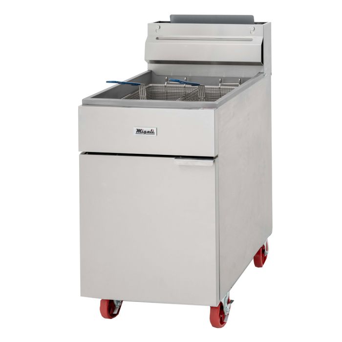 Migali 75 lb Commercial Gas Fryer – Natural Gas / Liquid Propane
