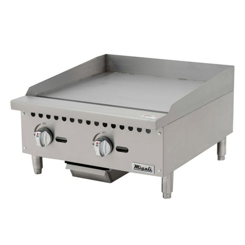 Migali Commercial Thermostatic Gas Griddle – 24", 36" & 48" Models