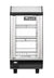 Migali Heated Countertop Display Case with Straight Glass, Front & Rear Sliding Doors