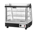 Migali Heated Countertop Display Case with Straight Glass, Front & Rear Sliding Doors