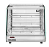 Migali Heated Countertop Display Case with Straight Glass & Rear Sliding Doors