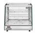 Migali Heated Countertop Display Case with Straight Glass, Front & Rear Sliding Doors