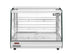 Migali Heated Countertop Display Case with Straight Glass & Rear Sliding Doors