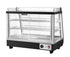 Migali Heated Countertop Display Case with Straight Glass, Front & Rear Sliding Doors