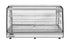 Migali Heated Countertop Display Case with Straight Glass & Rear Sliding Doors
