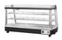 Migali Heated Countertop Display Case with Straight Glass, Front & Rear Sliding Doors