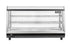 Migali Heated Countertop Display Case with Straight Glass, Front & Rear Sliding Doors