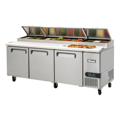 Migali C-PP93-HC 93" Pizza Prep Table – 12 Pan Capacity