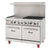 Migali Commercial Gas Range with Left-Side Griddle & Standard Oven – 2, 4 & 6 Burner Models (NG / LP)