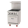 Migali Commercial Gas Range with Standard Oven – 4, 6, 8 & 10 Burner Models (NG / LP)