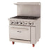 Migali Commercial Gas Range with Standard Oven – 4, 6, 8 & 10 Burner Models (NG / LP)