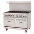 Migali Commercial Gas Range with Standard Oven – 4, 6, 8 & 10 Burner Models (NG / LP)