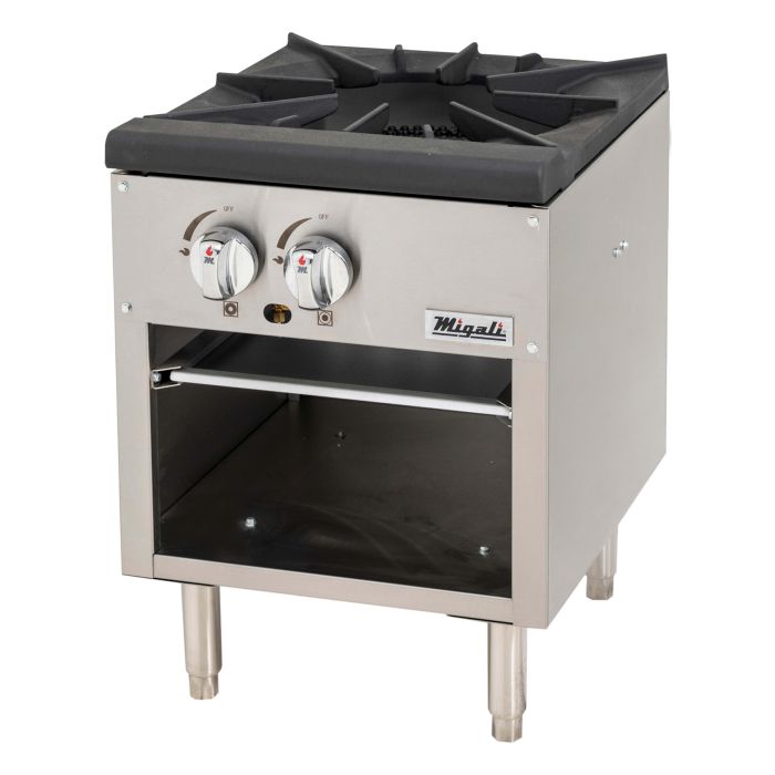 Migali Commercial Gas Stock Pot Stove – 1 & 2 Burner Models