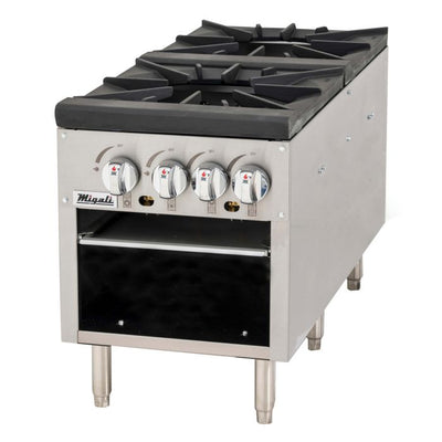 Migali Commercial Gas Stock Pot Stove – 1 & 2 Burner Models