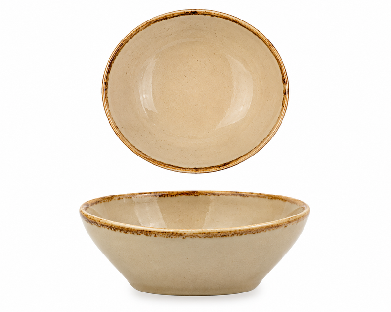 Ariane Island Triangle Bowl 12 cm 16 cl Premium Fine Porcelain Serving Bowl ( Case of 8 )